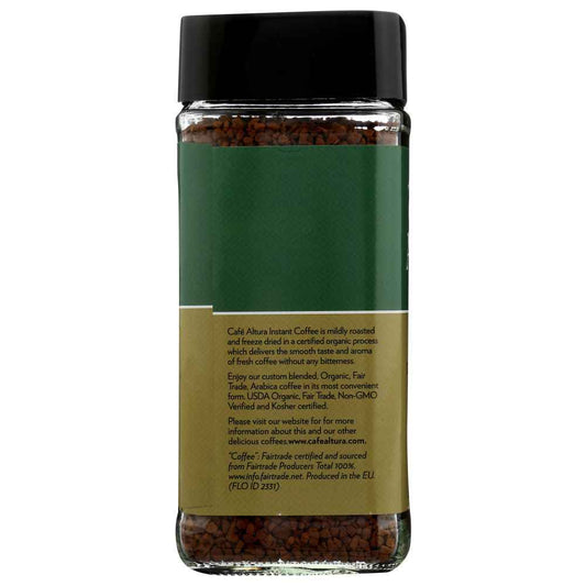 CAFE ALTURA: Organic Freeze Dried Instant Coffee, 3.5 oz
