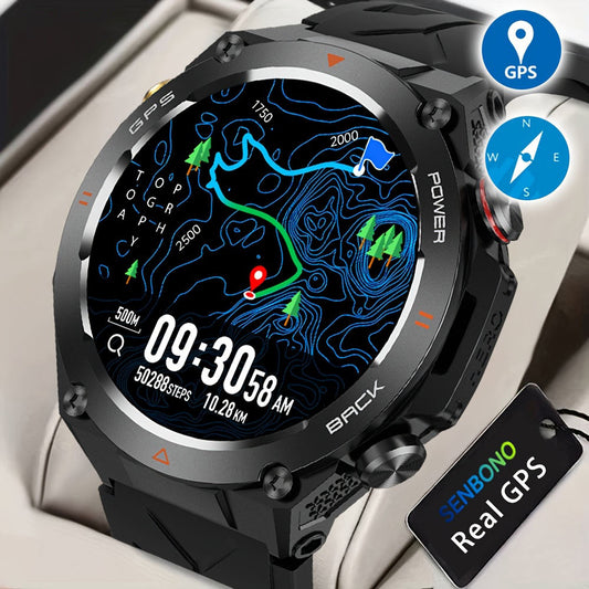 SENBONO GPS smartwatch for outdoor fitness