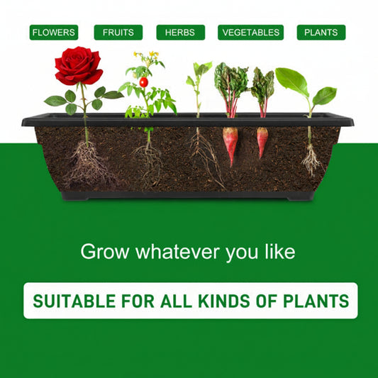 Black 5-tier vertical garden planter for flowers, herbs and vegetables