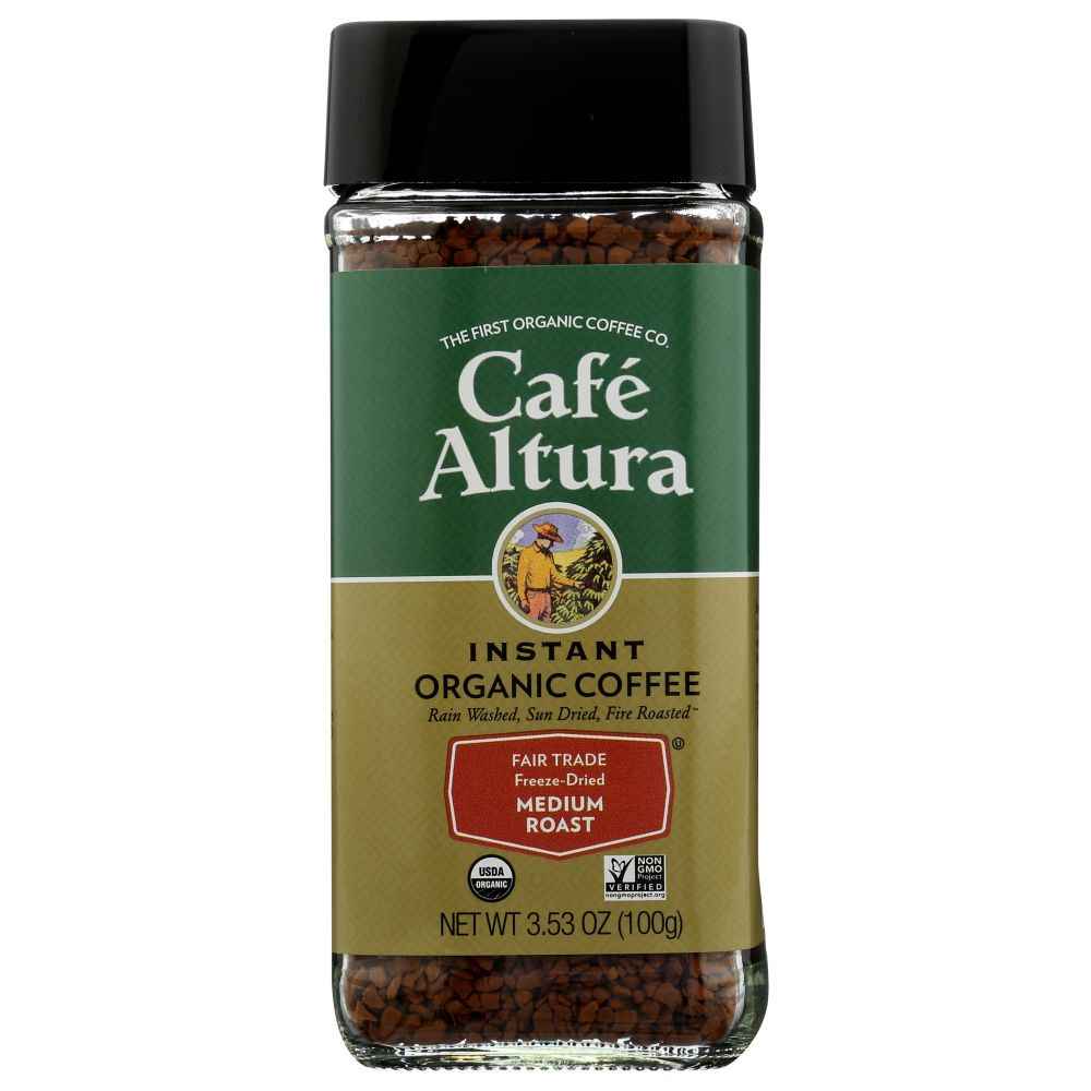 CAFE ALTURA: Organic Freeze Dried Instant Coffee, 3.5 oz