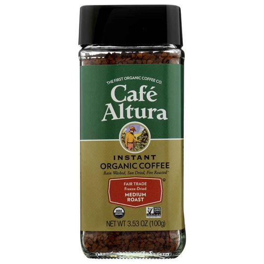 CAFE ALTURA: Organic Freeze Dried Instant Coffee, 3.5 oz