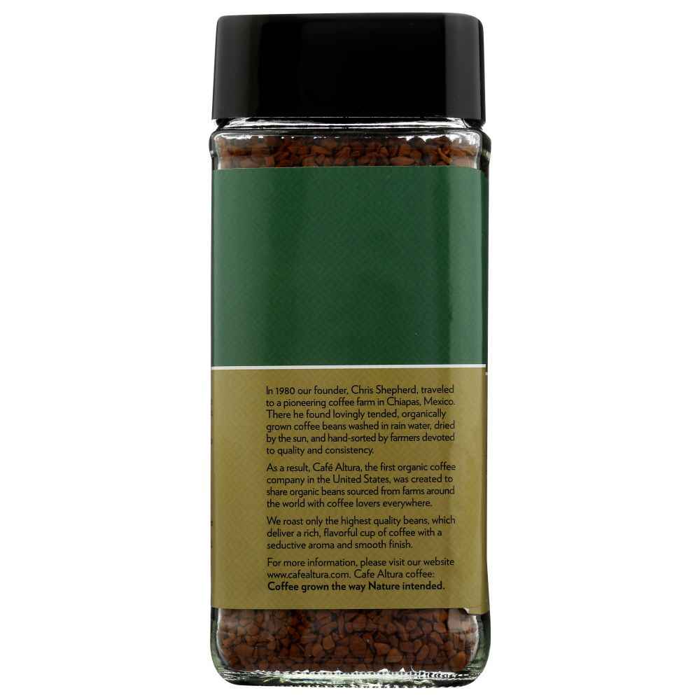 CAFE ALTURA: Organic Freeze Dried Instant Coffee, 3.5 oz