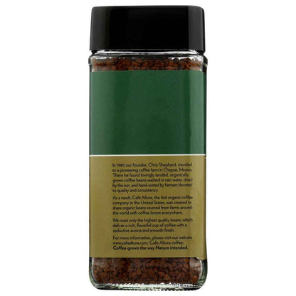 CAFE ALTURA: Organic Freeze Dried Instant Coffee, 3.5 oz