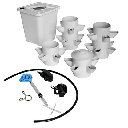 Compact white hydroponic garden system for home growing