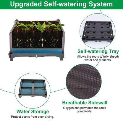 1 Set Raised Garden Bed planter with Self-Watering System