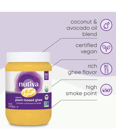 NUTIVA: Organic Vegan Ghee, 14 oz