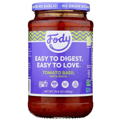 FODY FOOD CO: Tomato & Basil Pasta Sauce, 19.4 oz