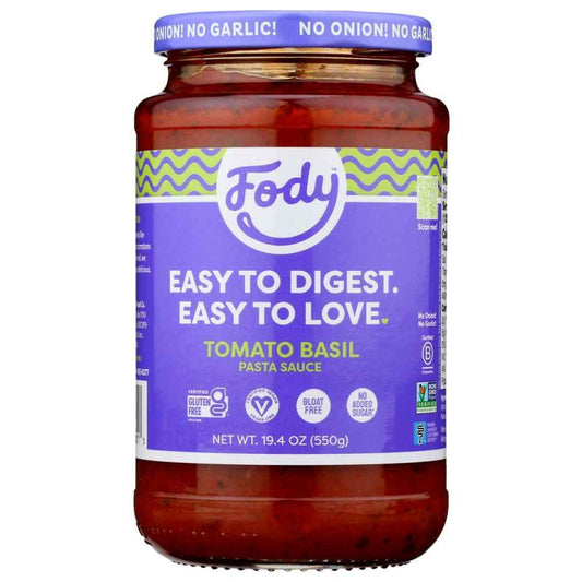 FODY FOOD CO: Tomato & Basil Pasta Sauce, 19.4 oz