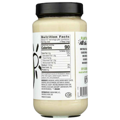 CHOSEN FOODS: Traditional Vegan Mayo, 24 oz