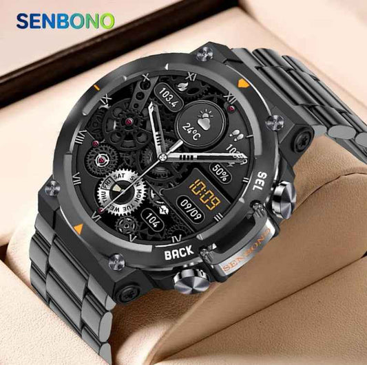 MAX18 Smartwatch for Men – 1.43" AMOLED Display, Bluetooth Calling & AI Voice