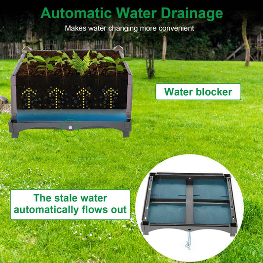 1 Set Raised Garden Bed planter with Self-Watering System