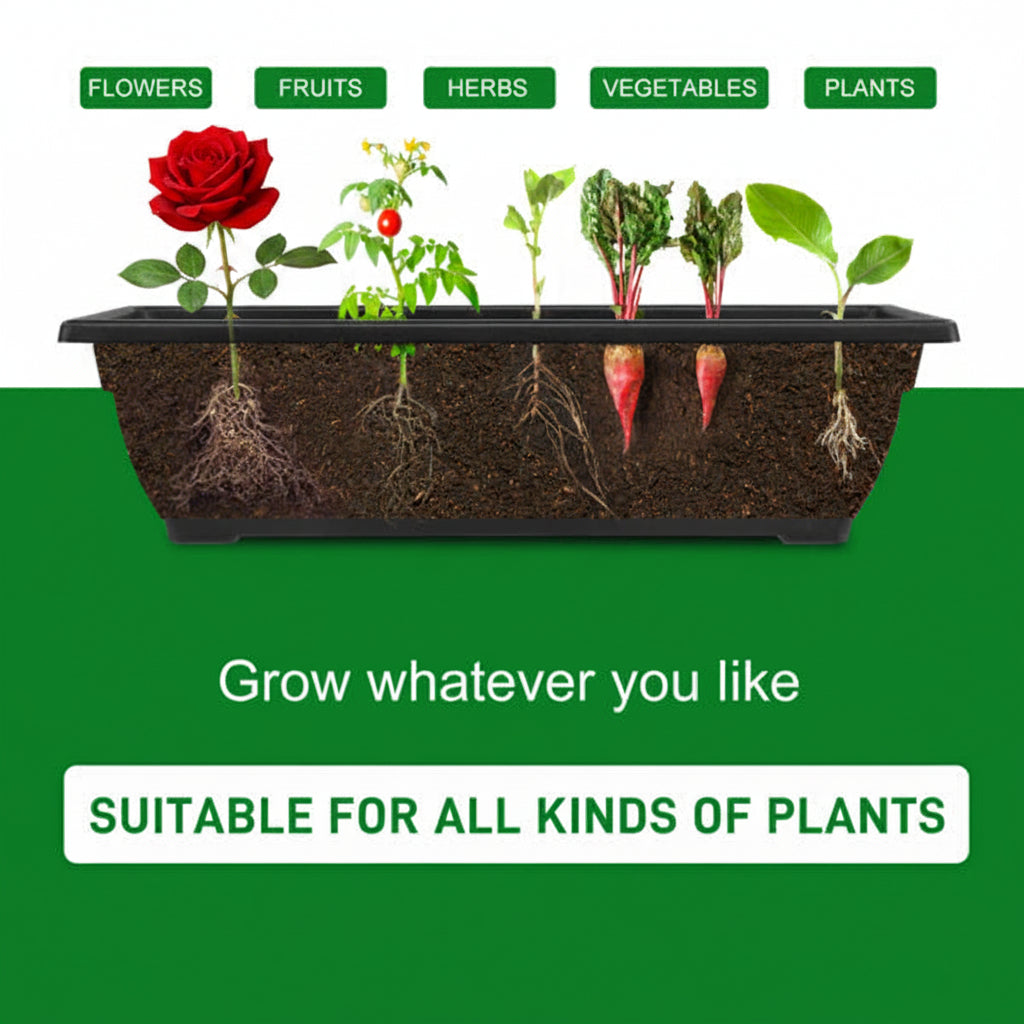 Black 5-tier vertical garden planter for flowers, herbs and vegetables
