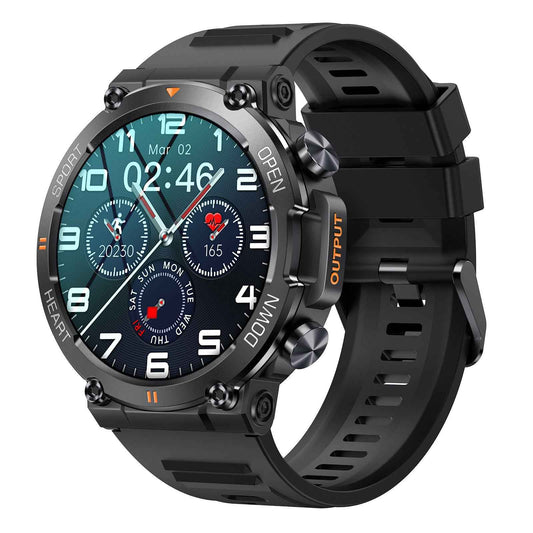 SENBONO Men's Smartwatch – Round Display, Bluetooth Calling & Fitness Tracker